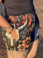 Horizon Blue Footy Shorts