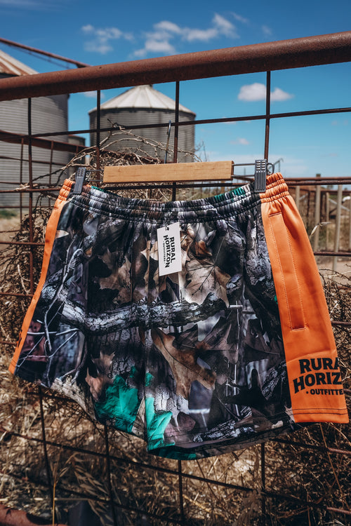 Bushland Blaze Footy Shorts