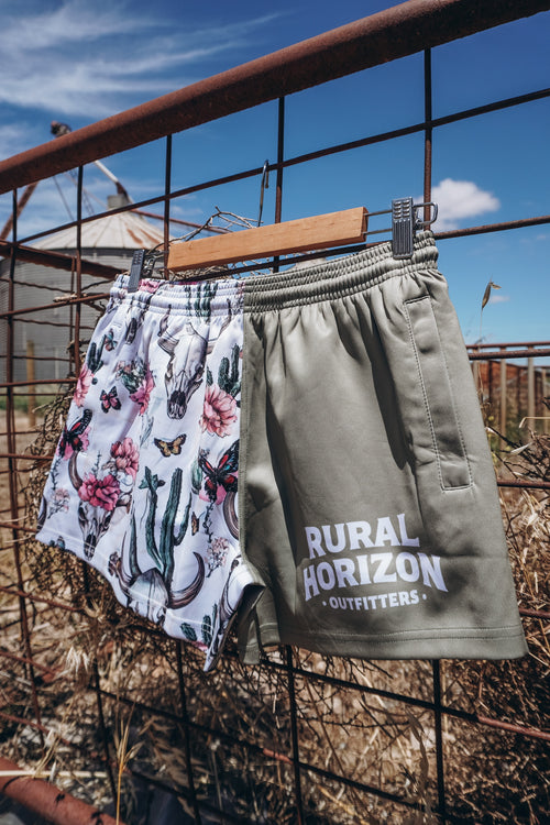 Desert Bloom Footy Shorts