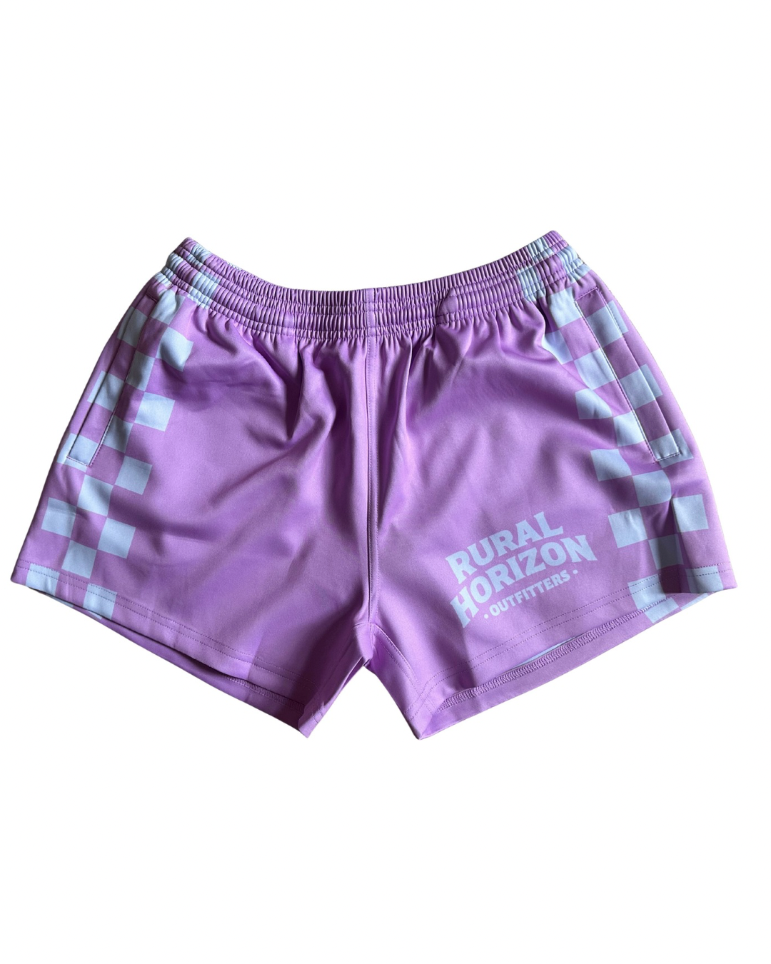 Pink Pole Position footy Shorts